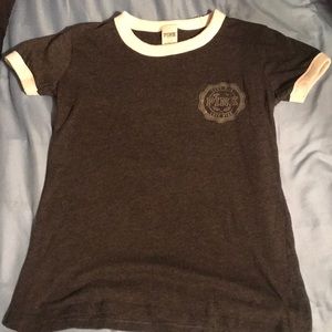 PINK vs logo crew tee